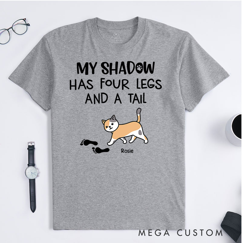 Personalized Cat Lover My Cat Is My Shadow T-Shirt