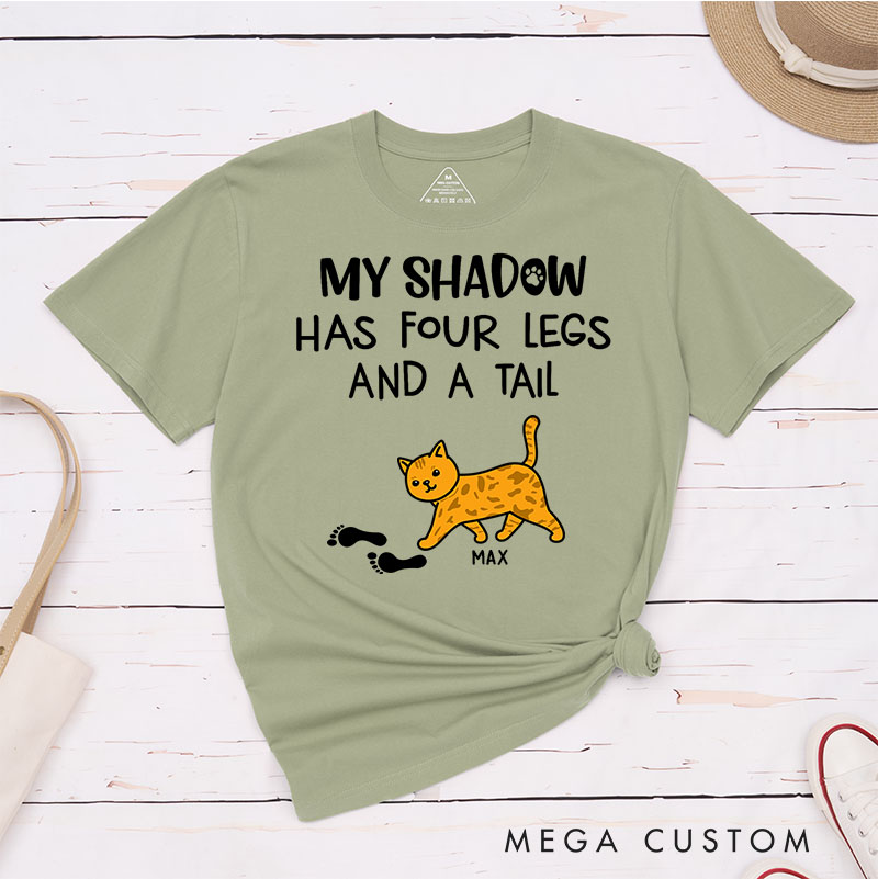 Personalized Cat Lover My Cat Is My Shadow T-Shirt