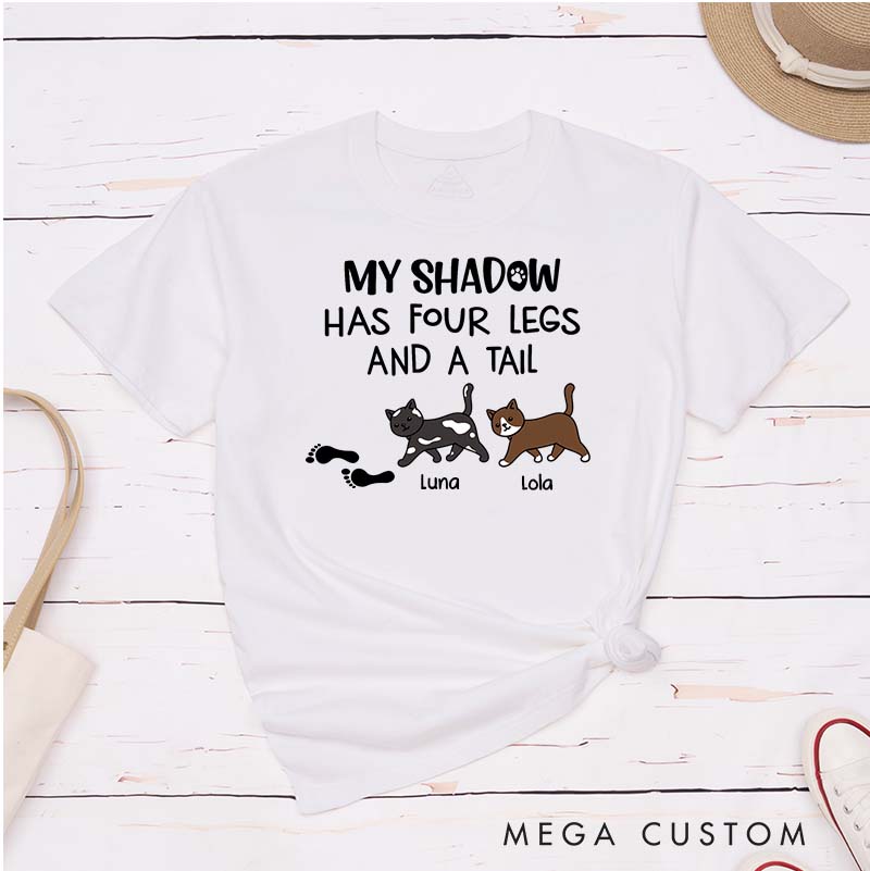 Personalized Cat Lover My Cat Is My Shadow T-Shirt