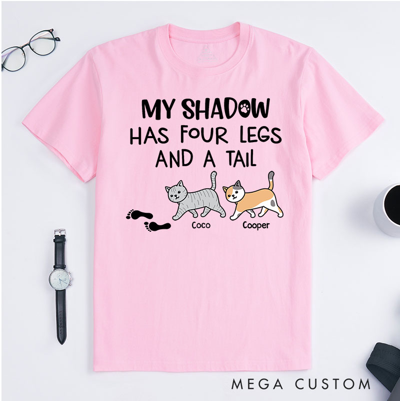 Personalized Cat Lover My Cat Is My Shadow T-Shirt