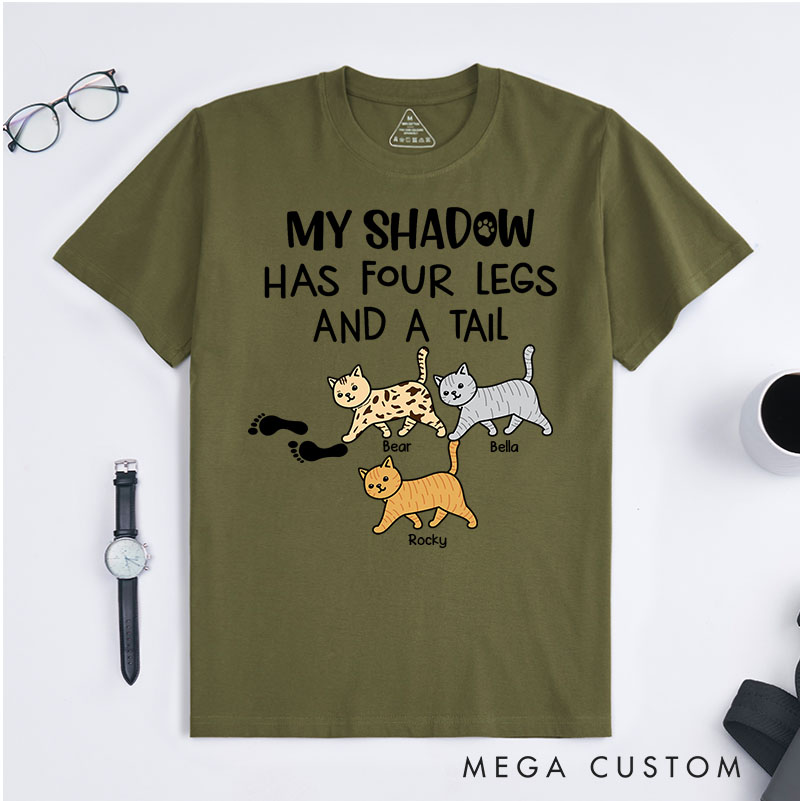Personalized Cat Lover My Cat Is My Shadow T-Shirt