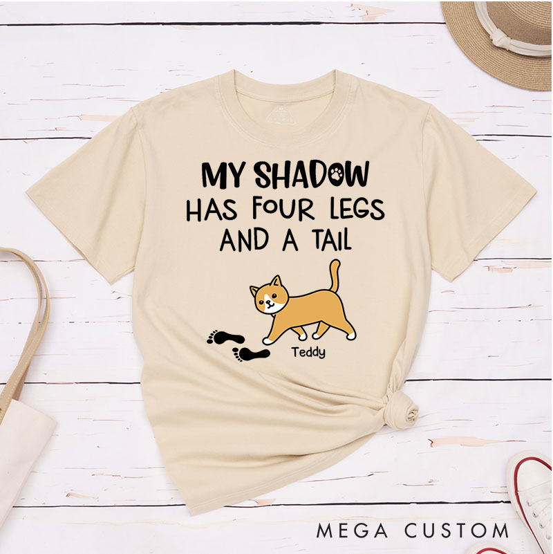 Personalized Cat Lover My Cat Is My Shadow T-Shirt