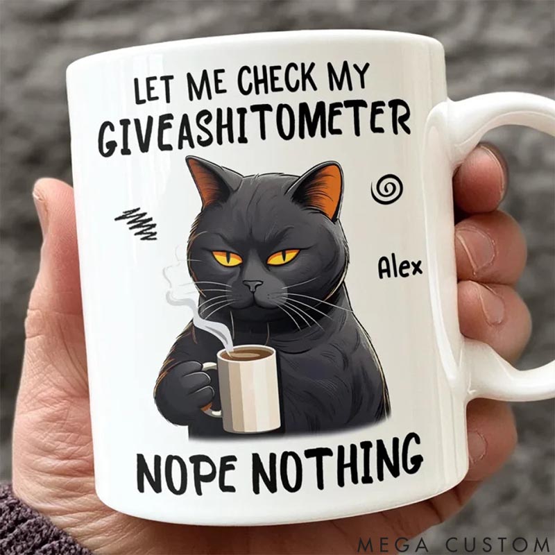 Personalized Cat Lover My Spirit Animal is a Grumpy Cat Mugs