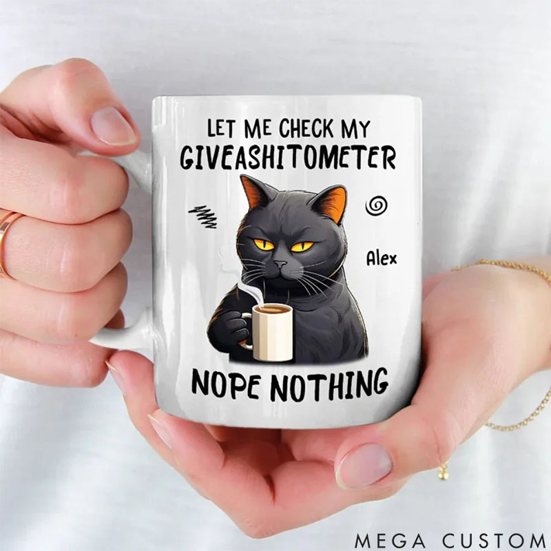 Personalized Cat Lover My Spirit Animal is a Grumpy Cat Mugs