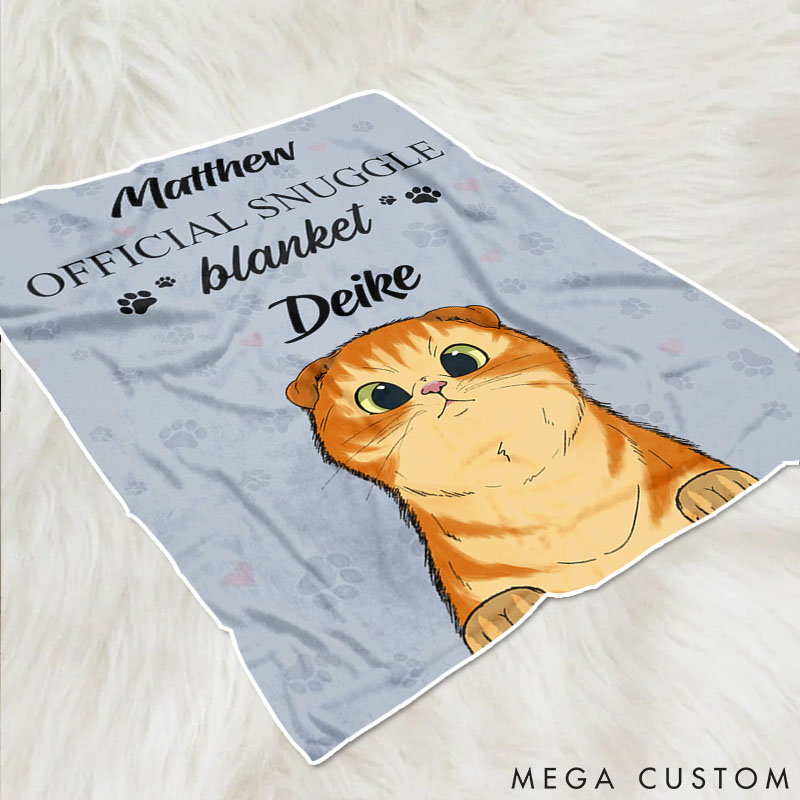 Personalized Cat Lover Official Cat Throw Blanket