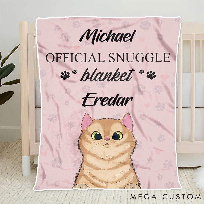 Personalized Cat Lover Official Cat Throw Blanket
