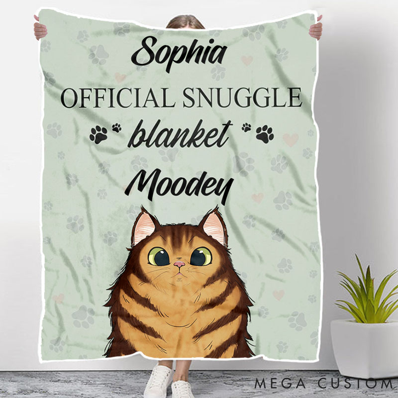 Personalized Cat Lover Official Cat Throw Blanket
