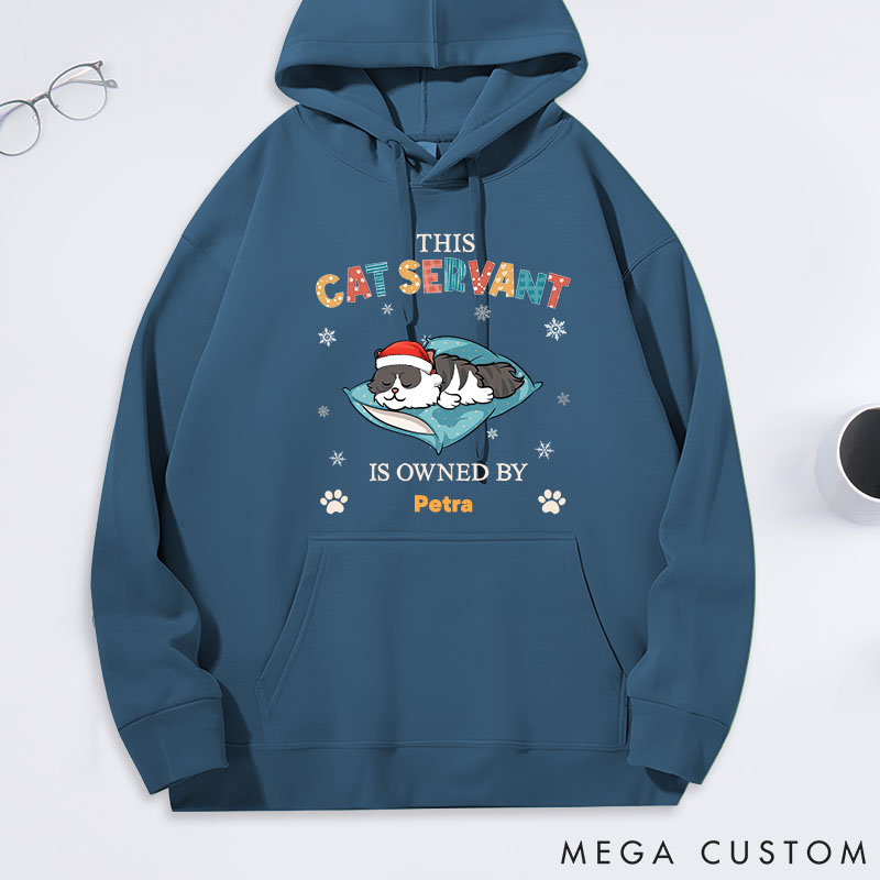 Personalized Cat Lover Owner by Cat Servant Classic Hoodies