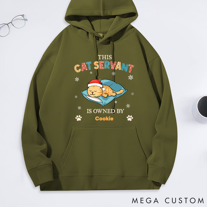 Personalized Cat Lover Owner by Cat Servant Classic Hoodies