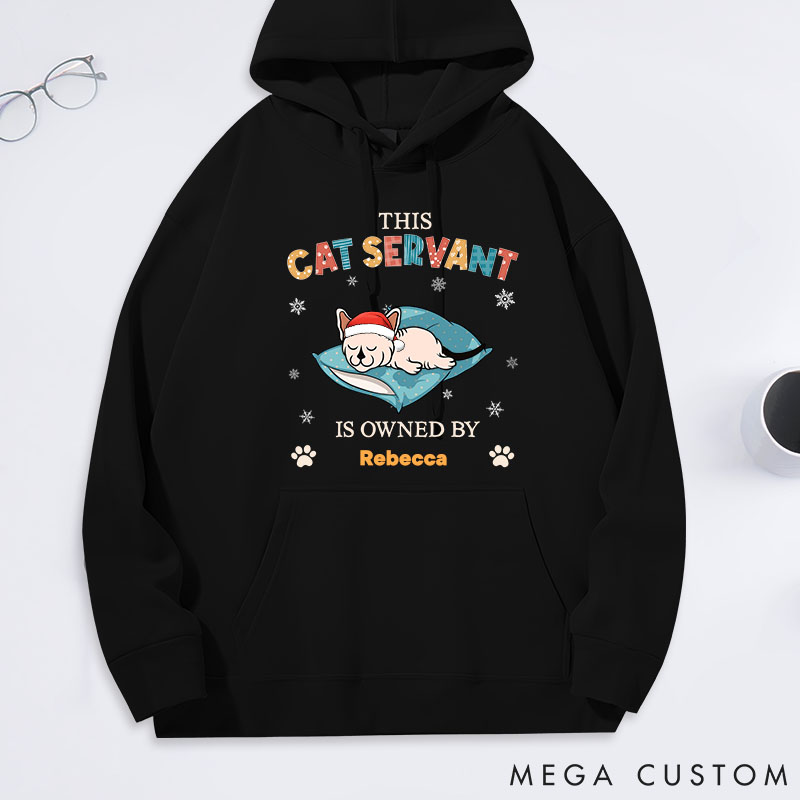 Personalized Cat Lover Owner by Cat Servant Classic Hoodies