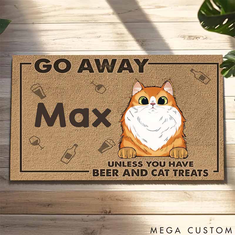 Personalized Cat Lover Paw Approved Entry for the Best Guests Doormat