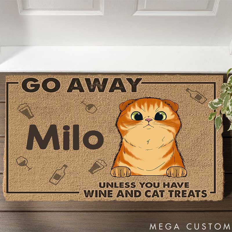 Personalized Cat Lover Paw Approved Entry for the Best Guests Doormat