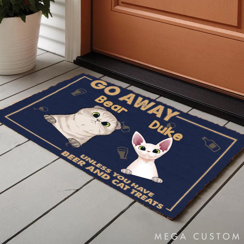 Personalized Cat Lover Paw Approved Entry for the Best Guests Doormat