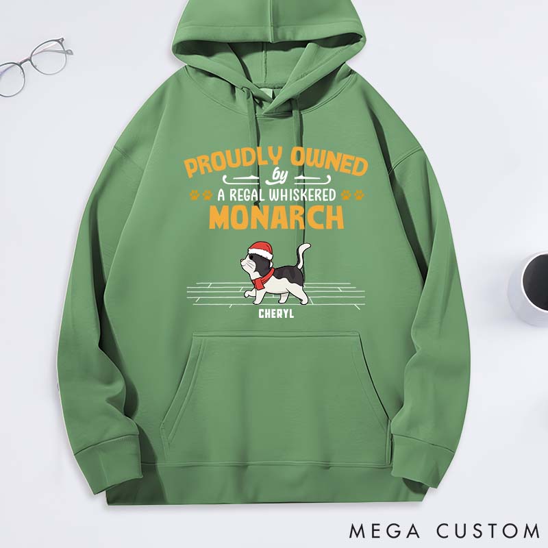 Personalized Cat Lover Proudly Owned by Cat Classic Hoodies