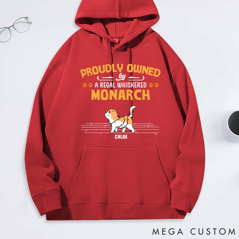 Personalized Cat Lover Proudly Owned by Cat Classic Hoodies
