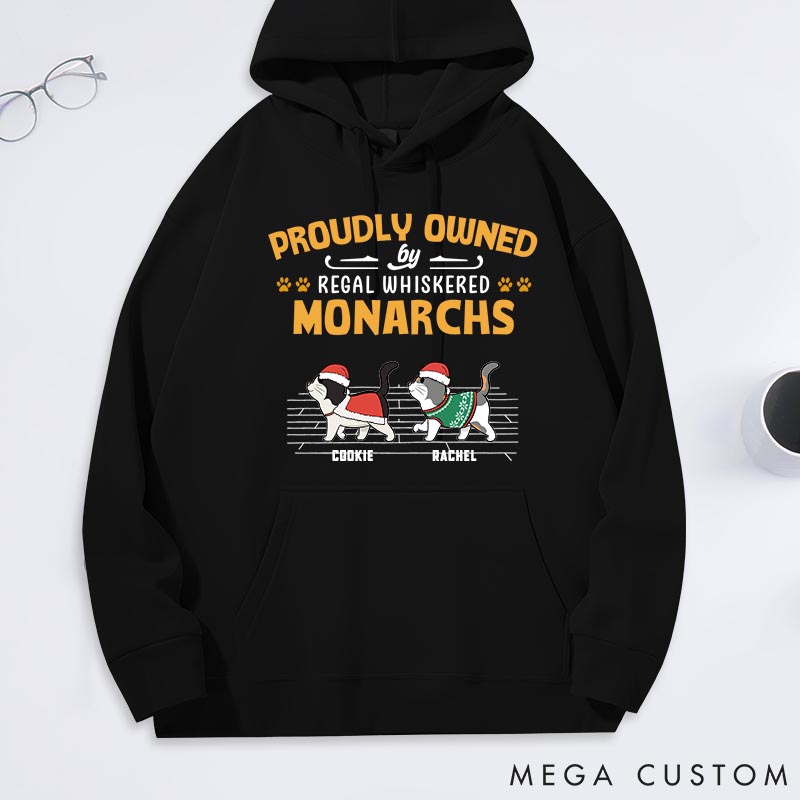 Personalized Cat Lover Proudly Owned by Cat Classic Hoodies