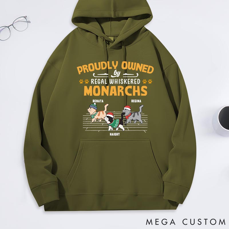 Personalized Cat Lover Proudly Owned by Cat Classic Hoodies