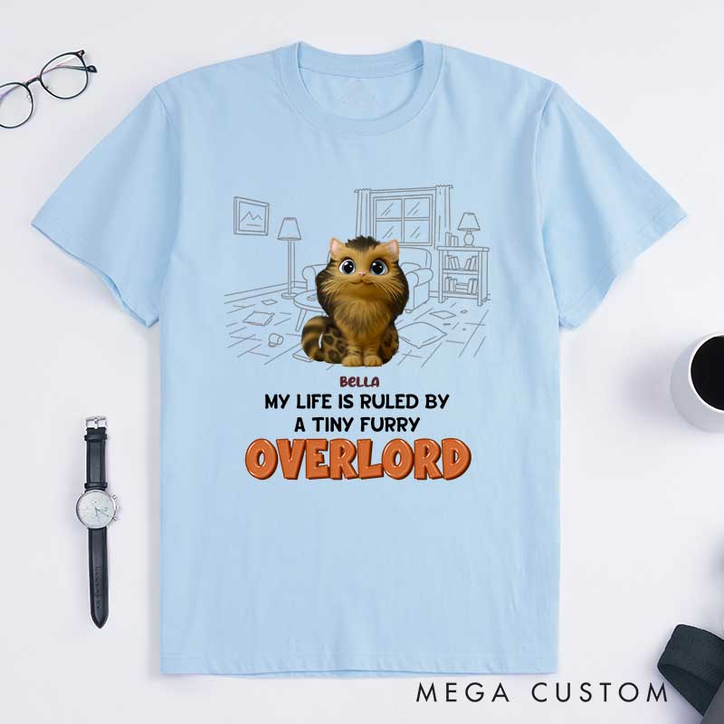Personalized Cat Lover Ruled by Chunky Funny Cats T-Shirt