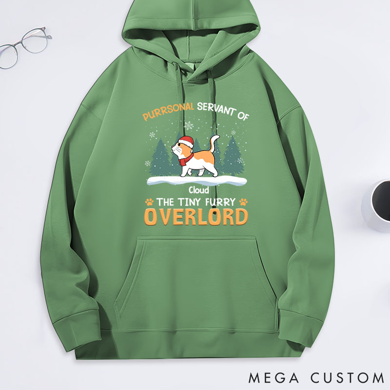 Personalized Cat Lover Servant of Tiny Overlords Classic Hoodies