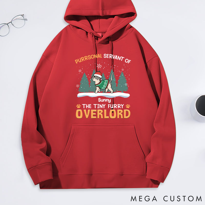 Personalized Cat Lover Servant of Tiny Overlords Classic Hoodies