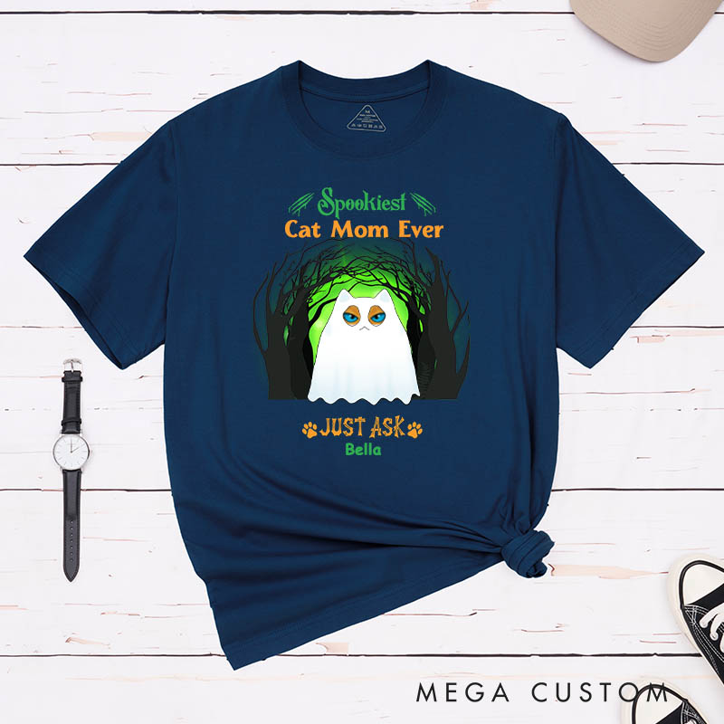 Personalized Cat Lover Spookiest Cat Lover Ever Just Ask T-Shirt