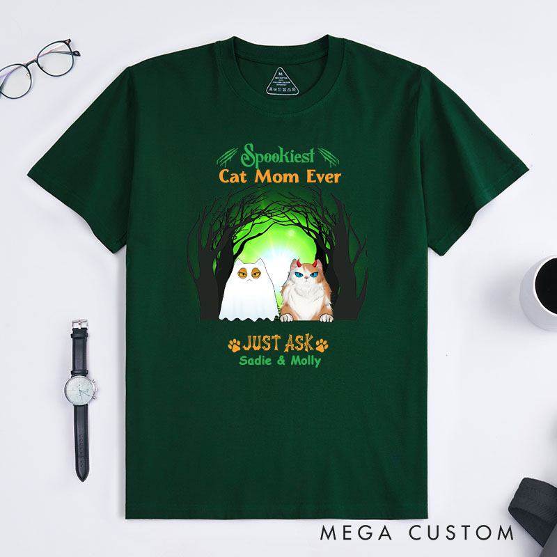Personalized Cat Lover Spookiest Cat Lover Ever Just Ask T-Shirt