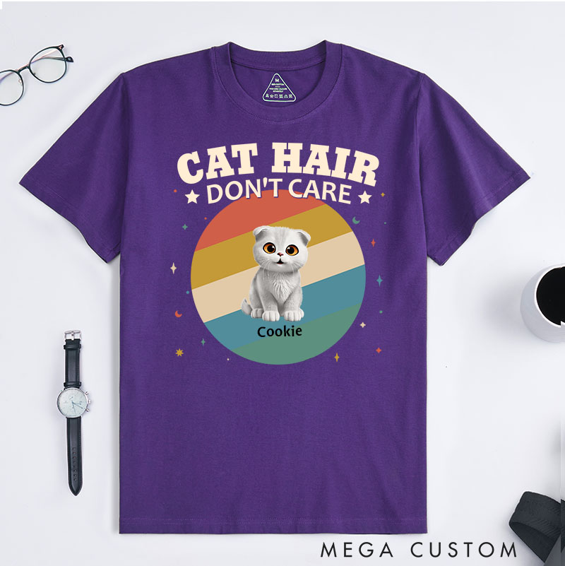 Personalized Cat Lover Spread Love Like Cat Hair T-Shirt