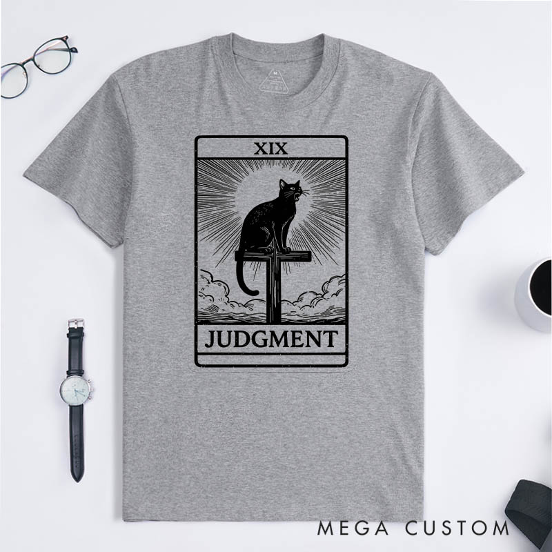 Personalized Cat Lover Tarot Card Black Cat Comfort Tarot Death T-Shirt
