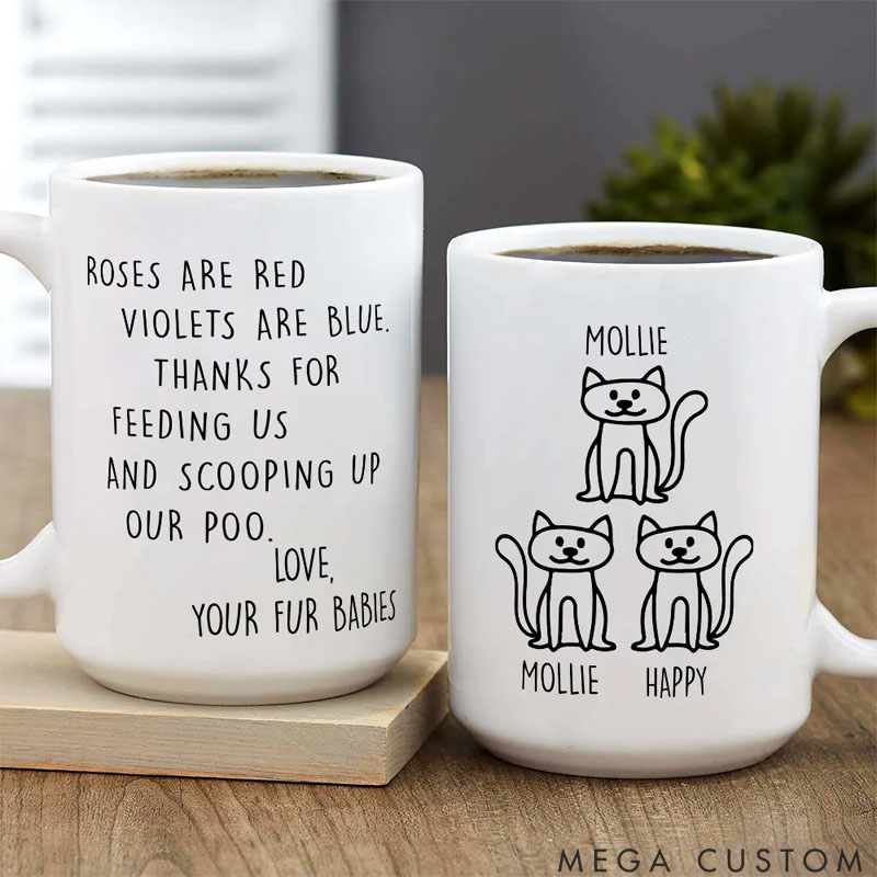 Personalized Cat Lover Thank You for Scooping My Poo Mug