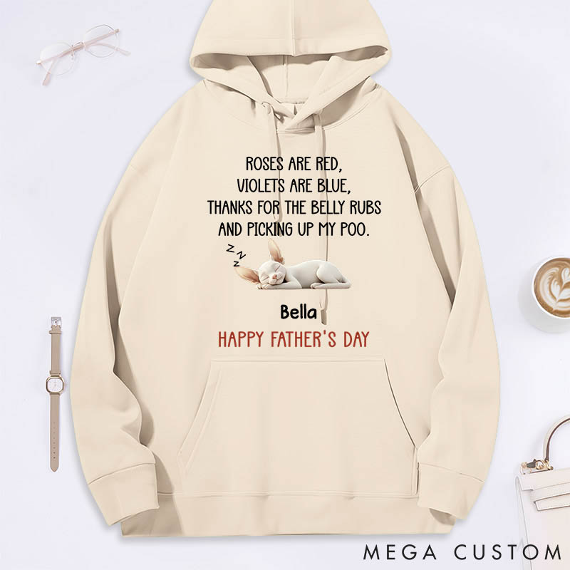 Personalized Cat Lover Thanks for the Belly Rubs Classic Hoodies