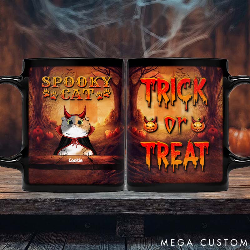 Personalized Cat Lover Trick Treat Mugs
