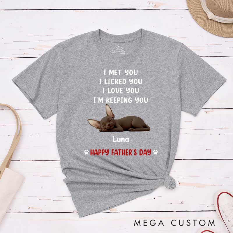 Personalized Cat Lover We Licked and Love You Ver Cat T-Shirt
