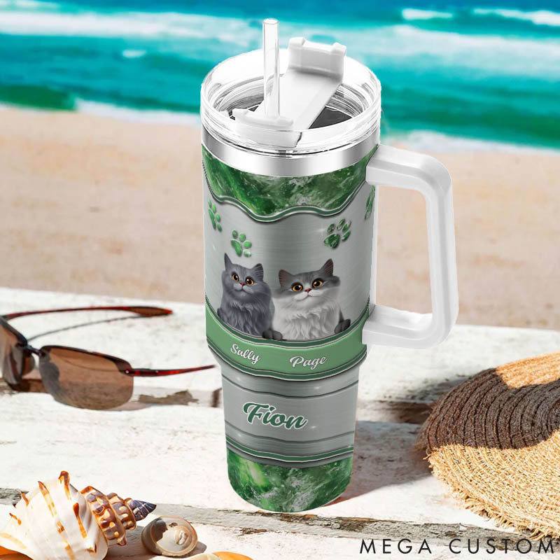 Personalized Cat Lover We Own You 40oz Tumbler