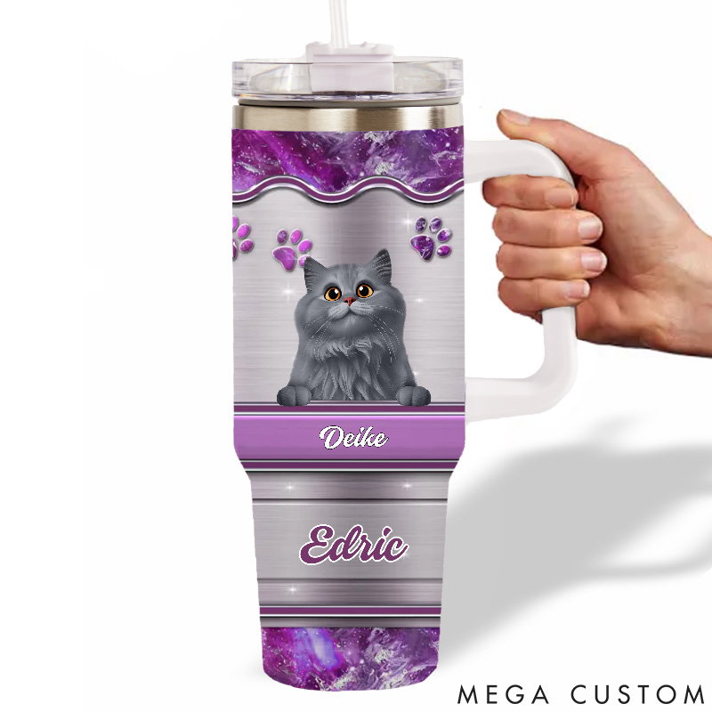 Personalized Cat Lover We Own You 40oz Tumbler