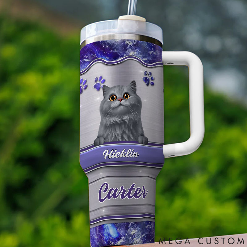 Personalized Cat Lover We Own You 40oz Tumbler