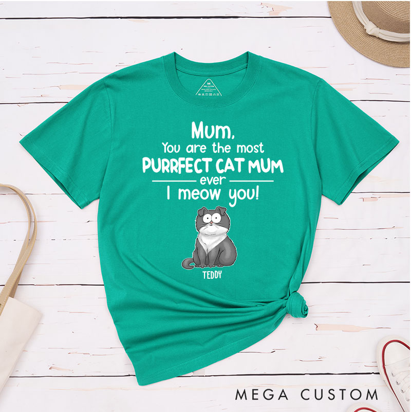 Personalized Cat Lover You Are The Most Purrfect Cat Mom T-Shirt