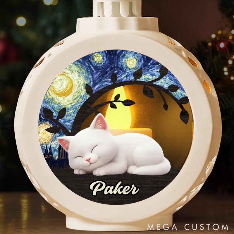 Personalized Cat Lover always Missed Never Replaced Lantern Ornament