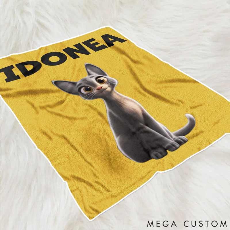 Personalized Cat Lover every Peek Comes with a Wag Throw Blanket