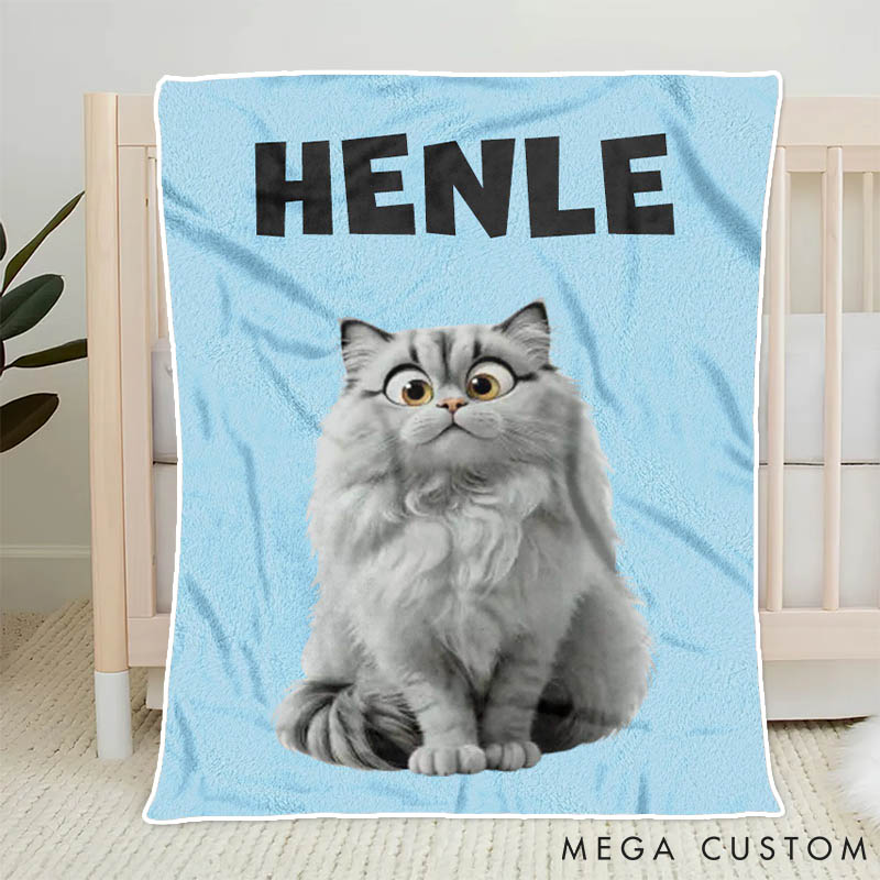 Personalized Cat Lover every Peek Comes with a Wag Throw Blanket
