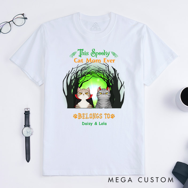 Personalized Cat Lover this Spooky Cat Lover Belongs to T-Shirt