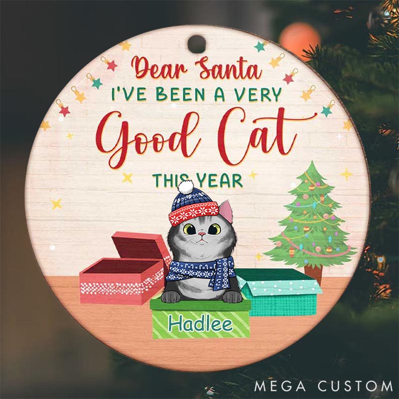 Personalized Cat Lover this the Season to be Jolly Christmas Ornament