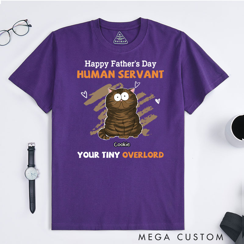 Personalized Cat Lover to My Human Servant T-Shirt