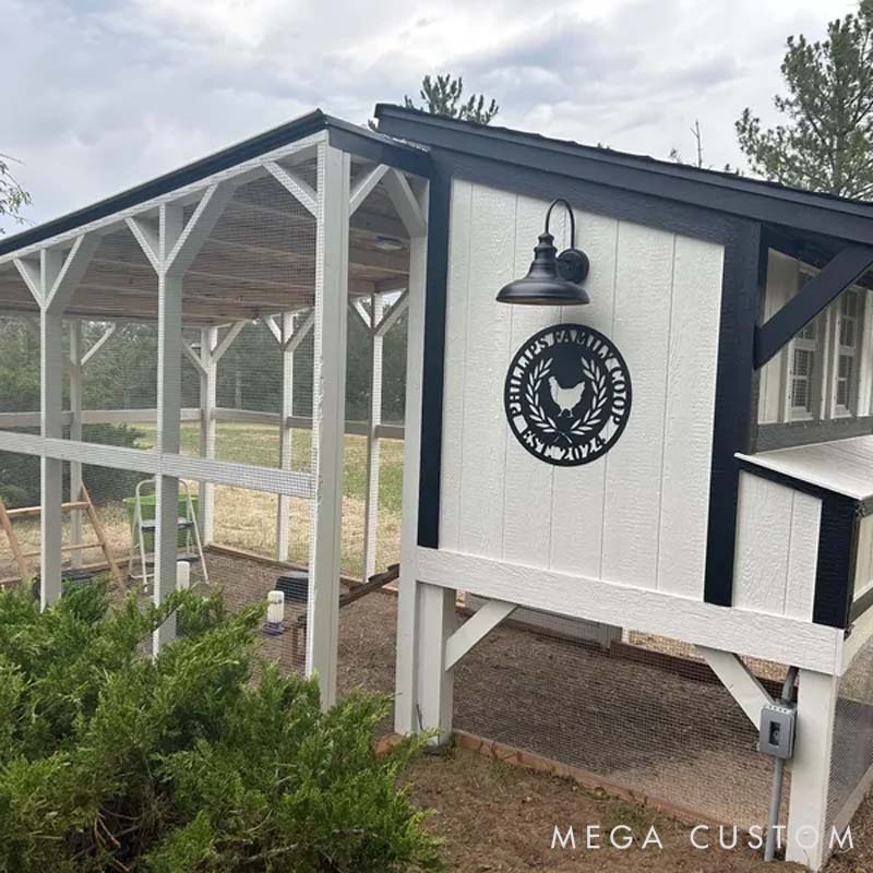 Personalized Chicken Lover Chicken Coop Name Sign Metal Sign
