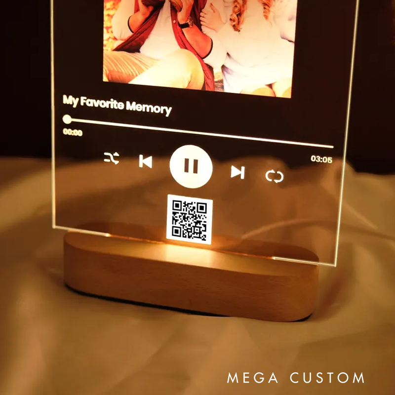 Personalized Christmas Gift Custom Song Plaque with Photo and Personalized Music Art Gift and Custom Song Art Gift Best Friends