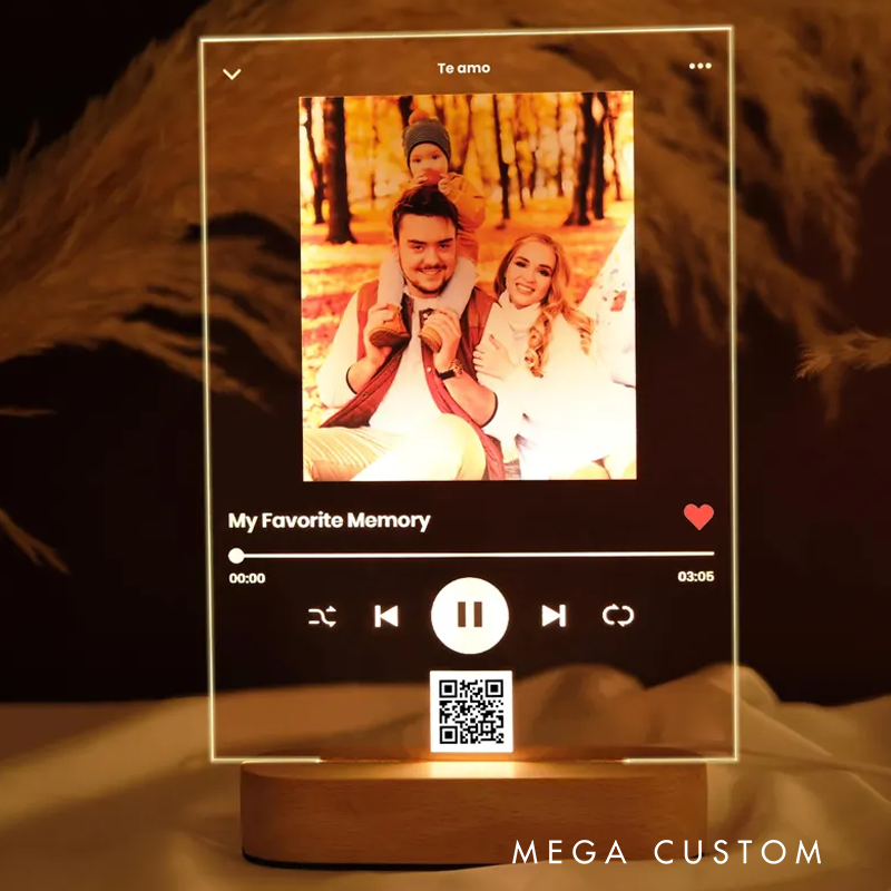 Personalized Christmas Gift Custom Song Plaque with Photo and Personalized Music Art Gift and Custom Song Art Gift Best Friends