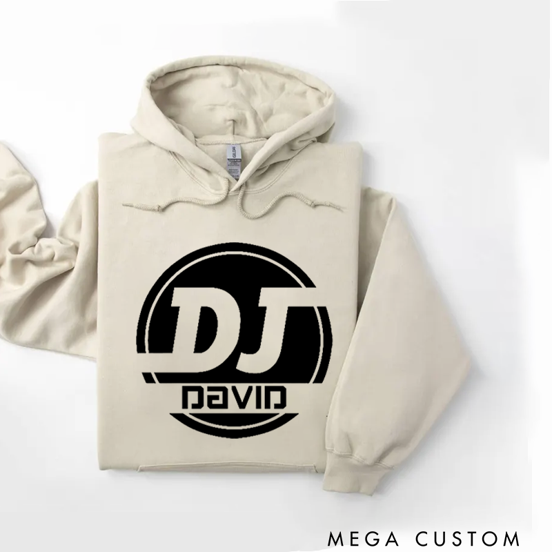 Personalized Classic Hoodies DJ Name Music Hoodie