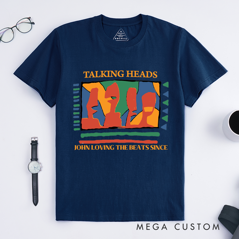 Personalized Classic T-Shirts Abstract Art Music and Vibrant Graphic Tee Perfect for Art and Music Enthusiasts T-Shirt