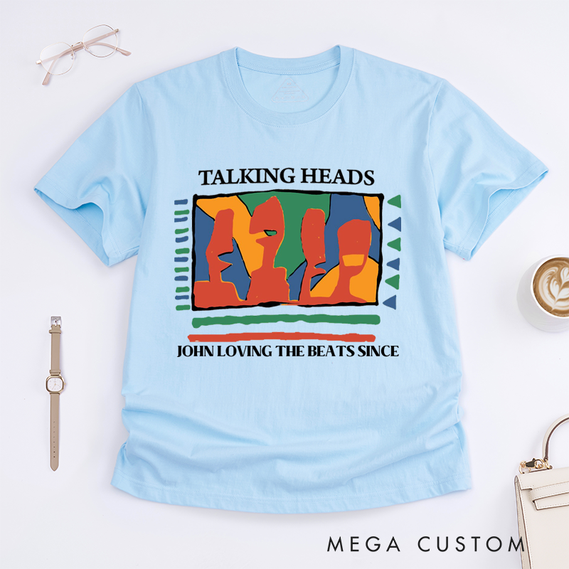 Personalized Classic T-Shirts Abstract Art Music and Vibrant Graphic Tee Perfect for Art and Music Enthusiasts T-Shirt