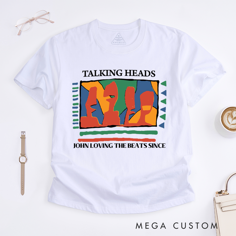 Personalized Classic T-Shirts Abstract Art Music and Vibrant Graphic Tee Perfect for Art and Music Enthusiasts T-Shirt