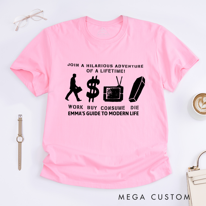 Personalized Classic T-Shirts Adventure of a Lifetime Street Art Punk T-Shirt